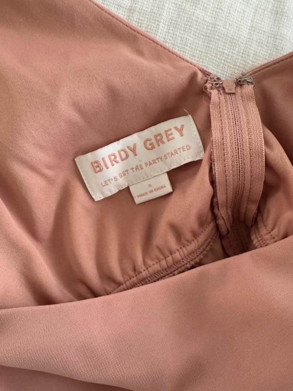 Birdy Grey Hannah Empire Dress in Dusty Rose - Picture 3 of 5